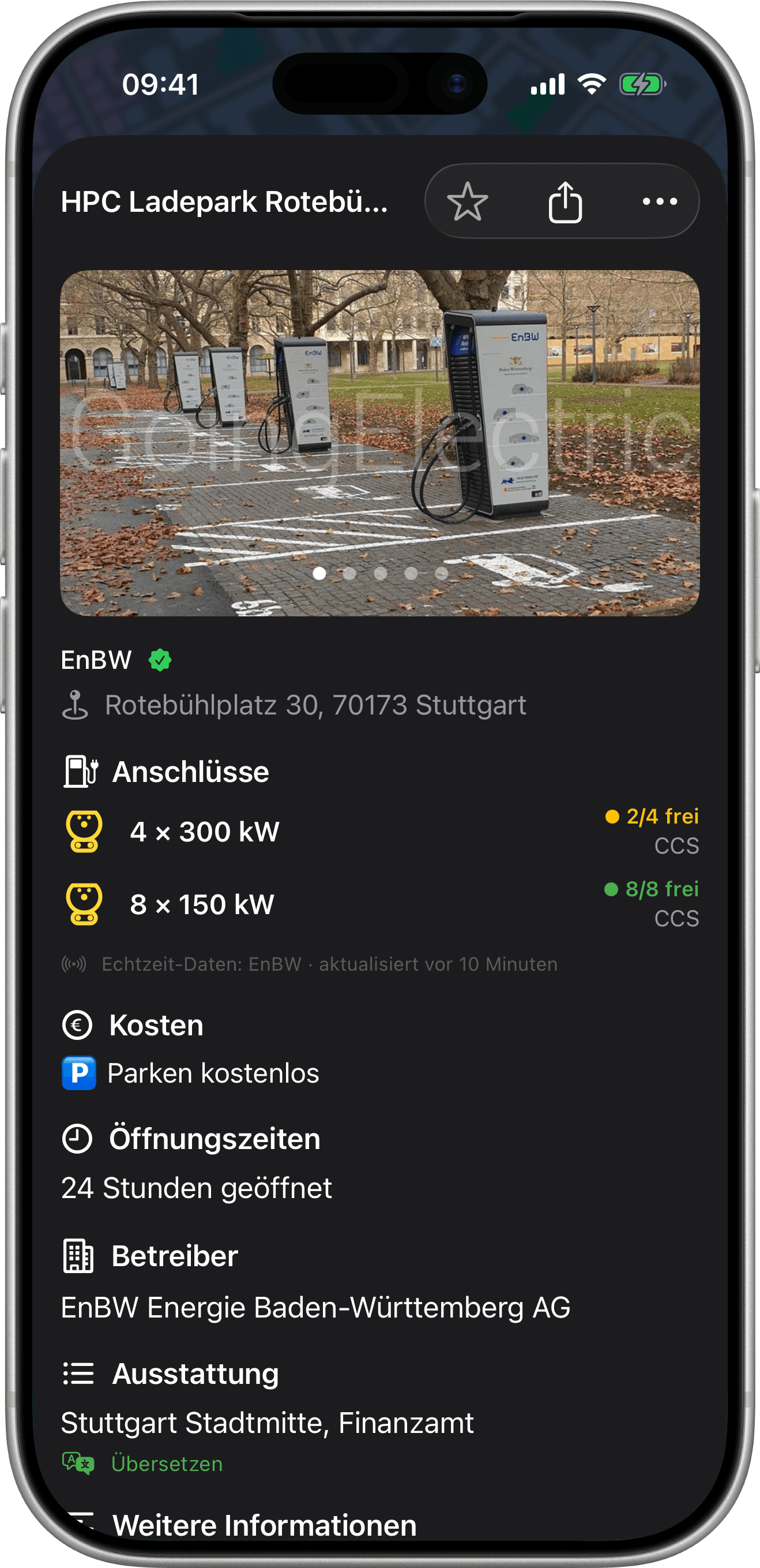 EV Charge-Stationsdetails